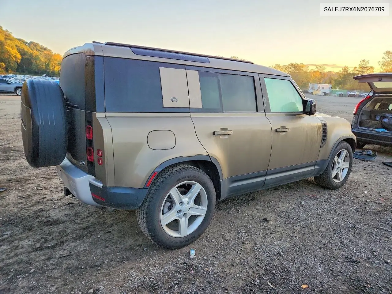 2022 LAND ROVER DEFENDER VIN SALEJ7RX6N2076709 — фото 3