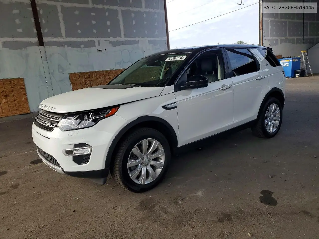 LAND ROVER DISCOVERY SPORT 2015, VIN SALCT2BG5FH519445