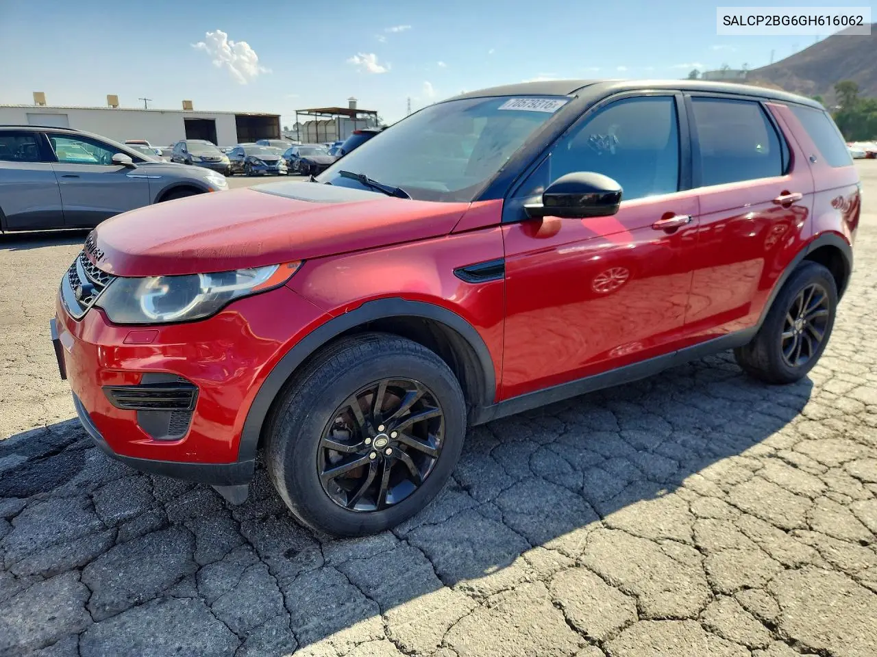 LAND ROVER DISCOVERY SPORT 2016, VIN SALCP2BG6GH616062