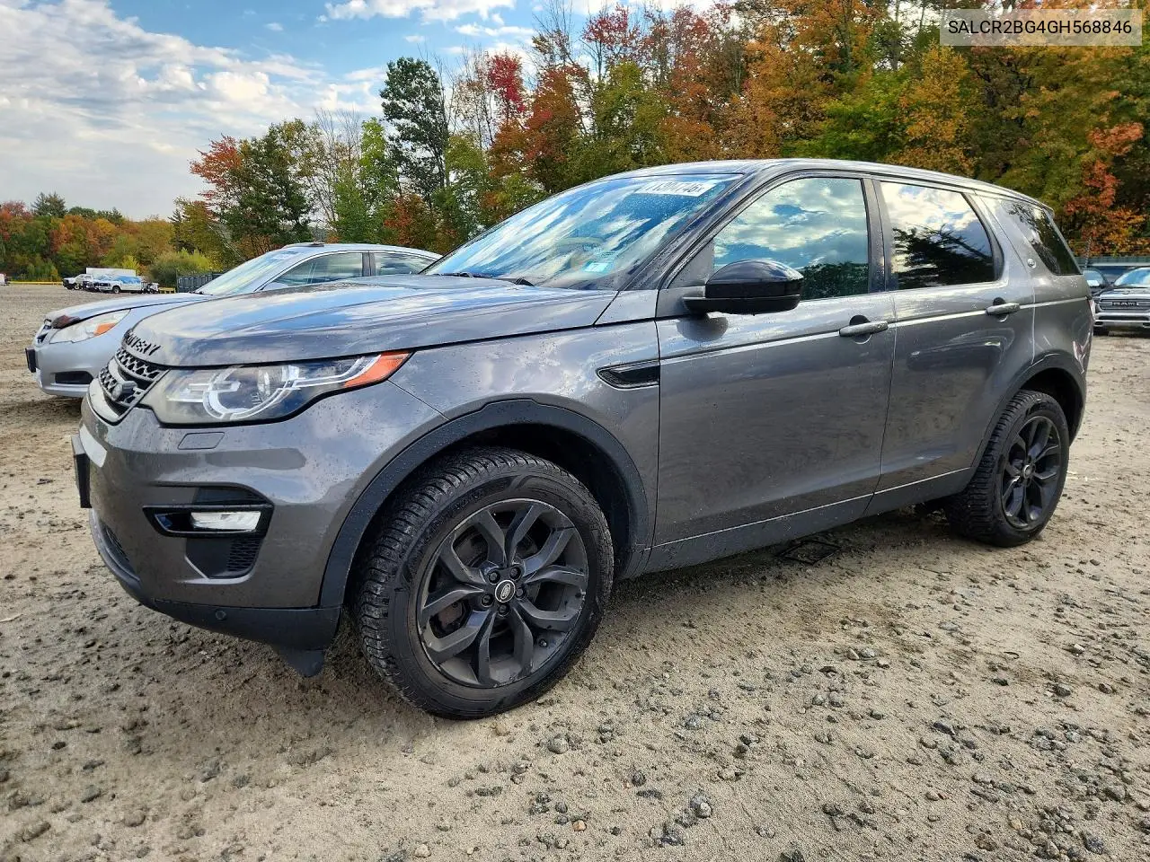 LAND ROVER DISCOVERY SPORT 2016, VIN SALCR2BG4GH568846