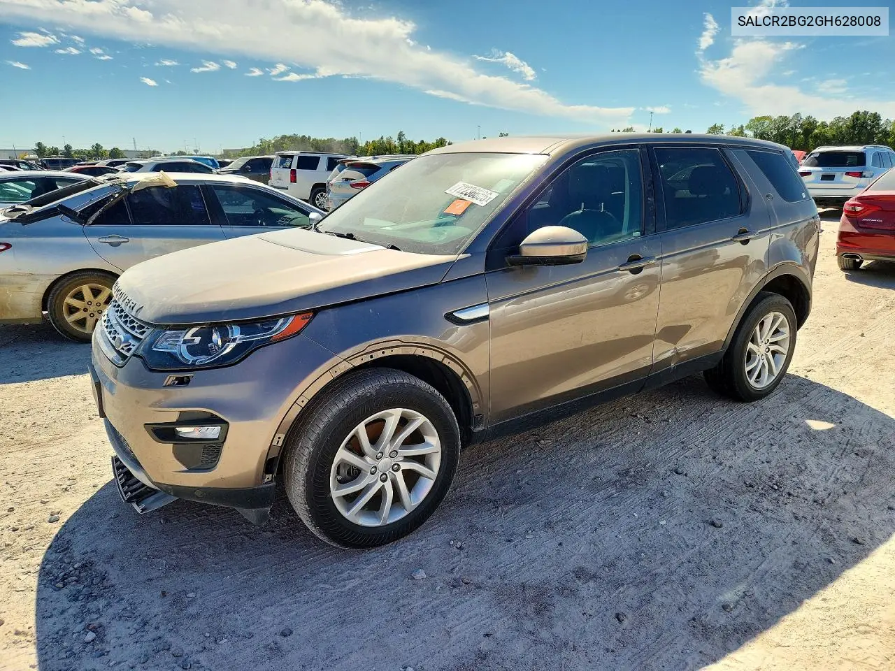 LAND ROVER DISCOVERY SPORT 2016, VIN SALCR2BG2GH628008