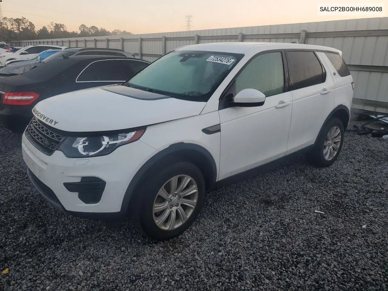 LAND ROVER DISCOVERY SPORT 2017, VIN SALCP2BG0HH689008