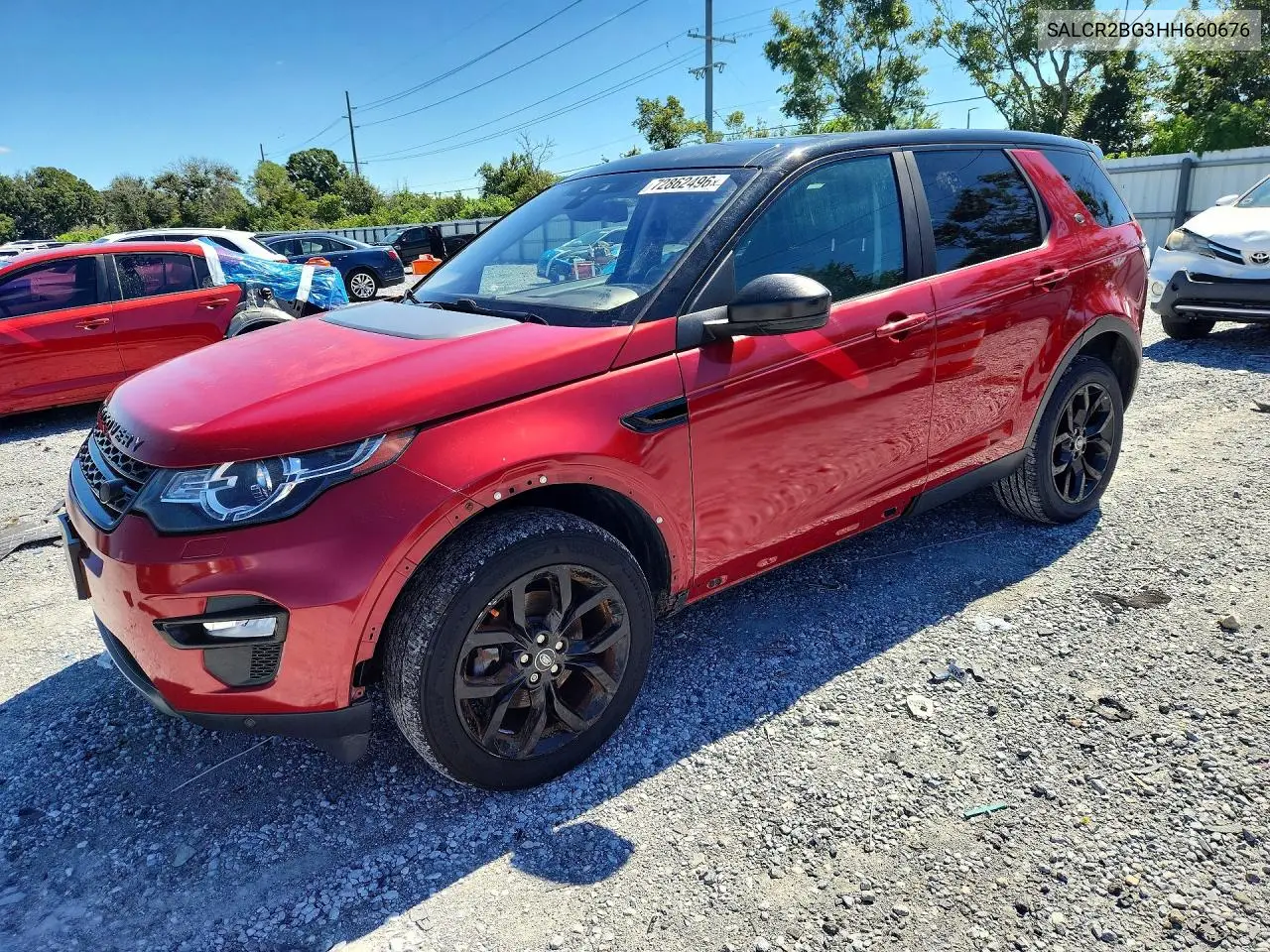 LAND ROVER DISCOVERY SPORT 2017, VIN SALCR2BG3HH660676