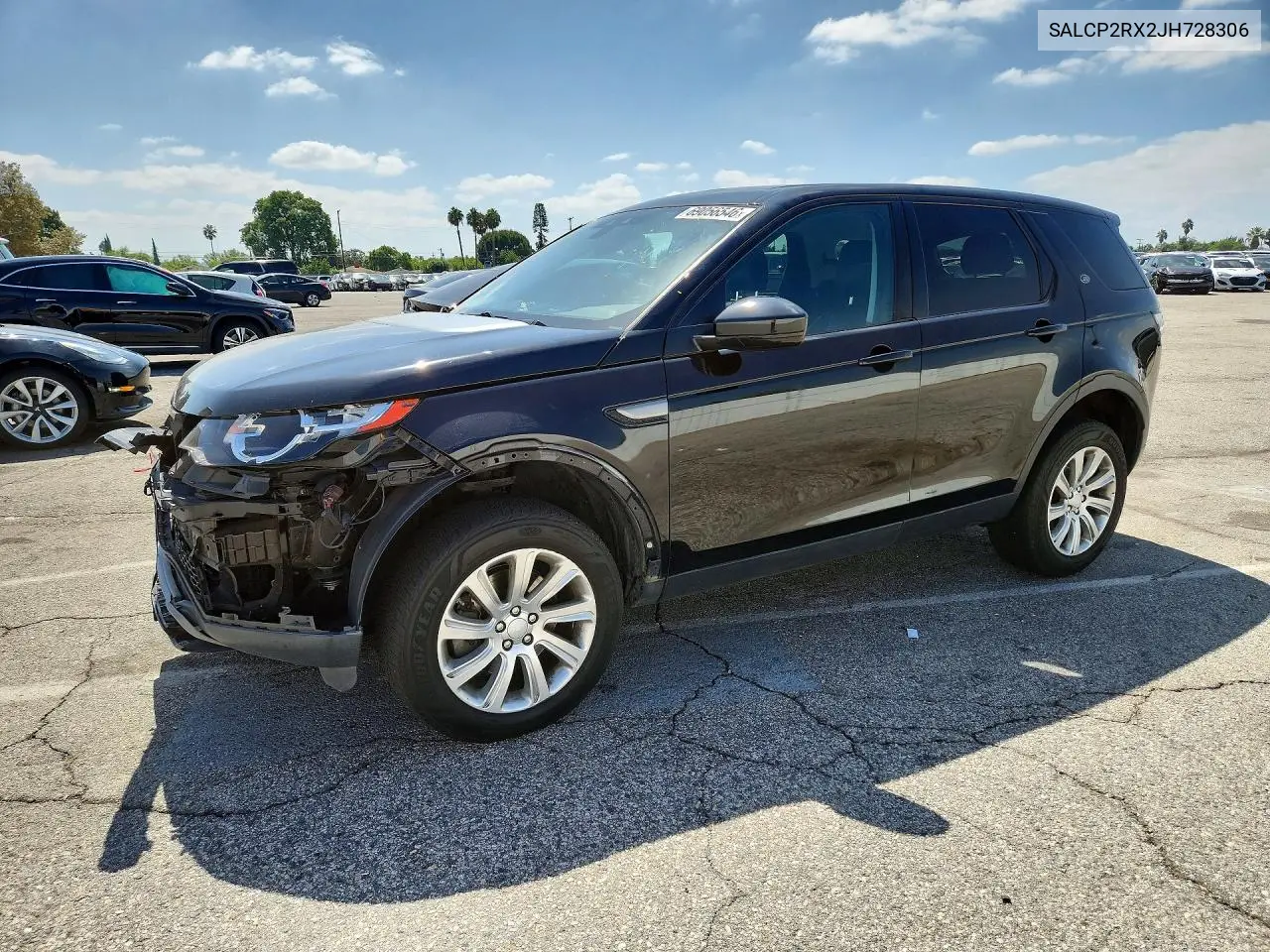 LAND ROVER DISCOVERY SPORT 2018, VIN SALCP2RX2JH728306