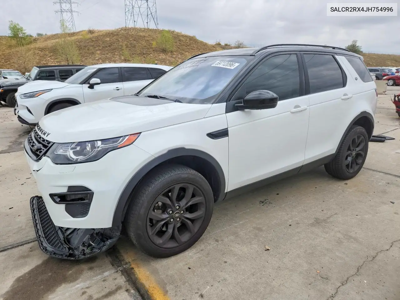 LAND ROVER DISCOVERY SPORT 2018, VIN SALCR2RX4JH754996