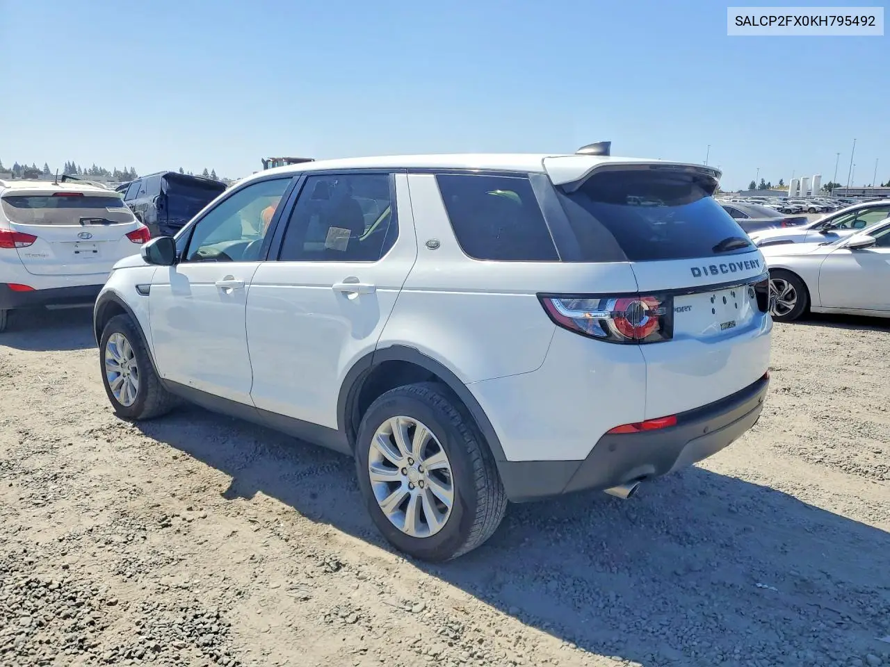2019 LAND ROVER DISCOVERY SPORT VIN SALCP2FX0KH795492 — фото 2