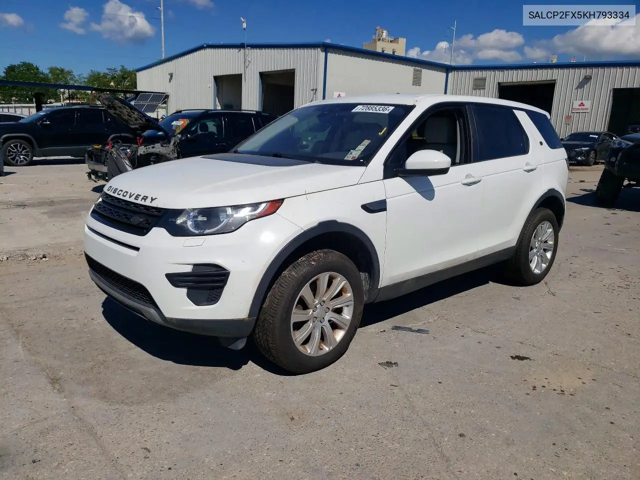 2019 LAND ROVER DISCOVERY SPORT VIN SALCP2FX5KH793334 — фото 2
