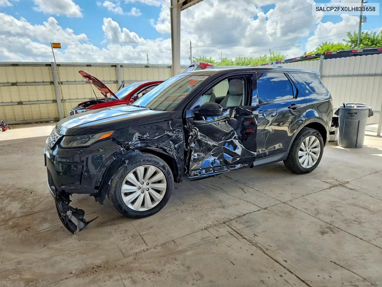 LAND ROVER DISCOVERY SPORT 2020, VIN SALCP2FX0LH833658