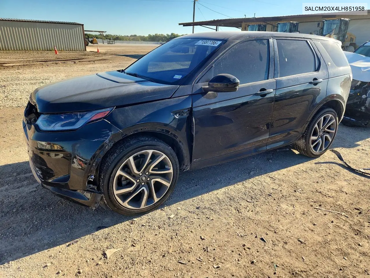 LAND ROVER DISCOVERY SPORT 2020, VIN SALCM2GX4LH851958