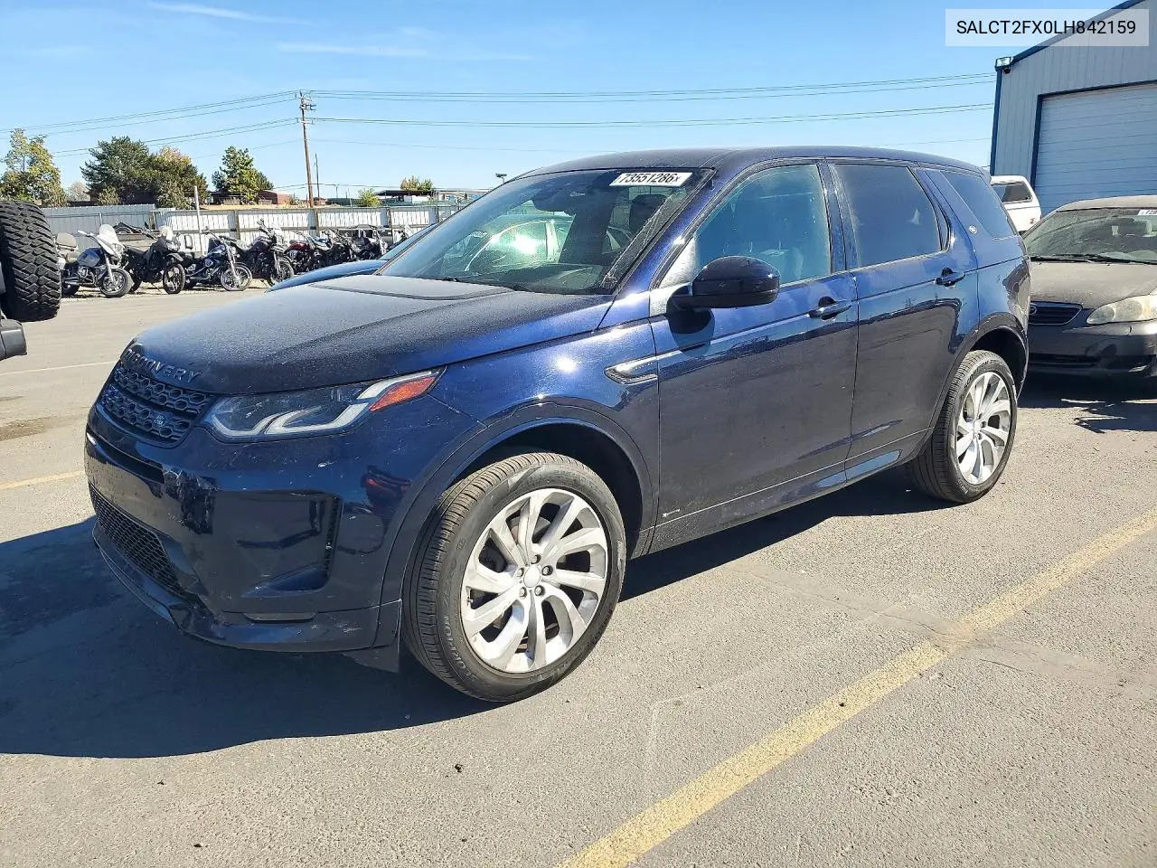 LAND ROVER DISCOVERY SPORT 2020, VIN SALCT2FX0LH842159
