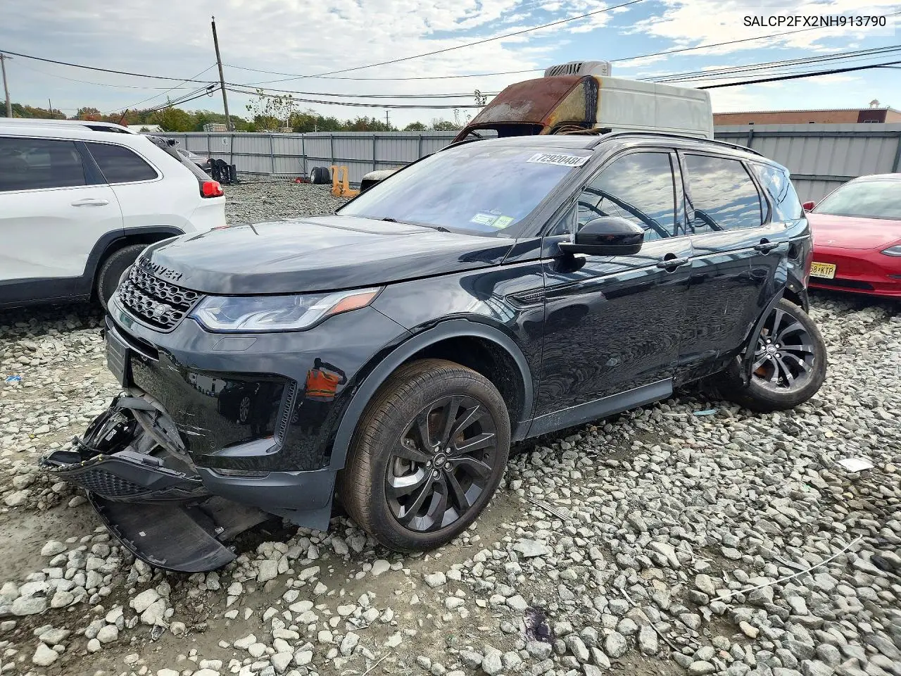 LAND ROVER DISCOVERY SPORT 2022, VIN SALCP2FX2NH913790
