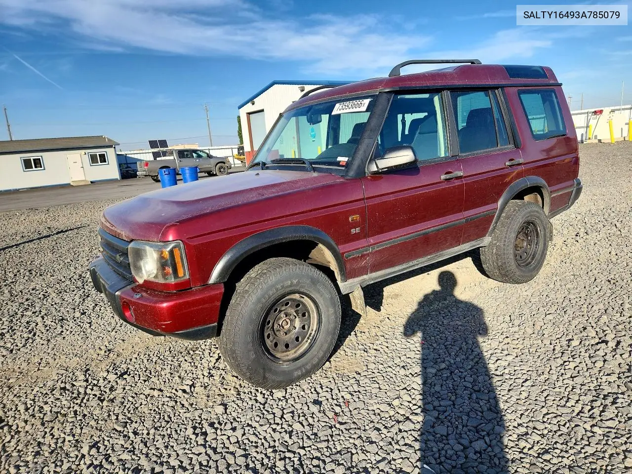 LAND ROVER DISCOVERY 2003, VIN SALTY16493A785079