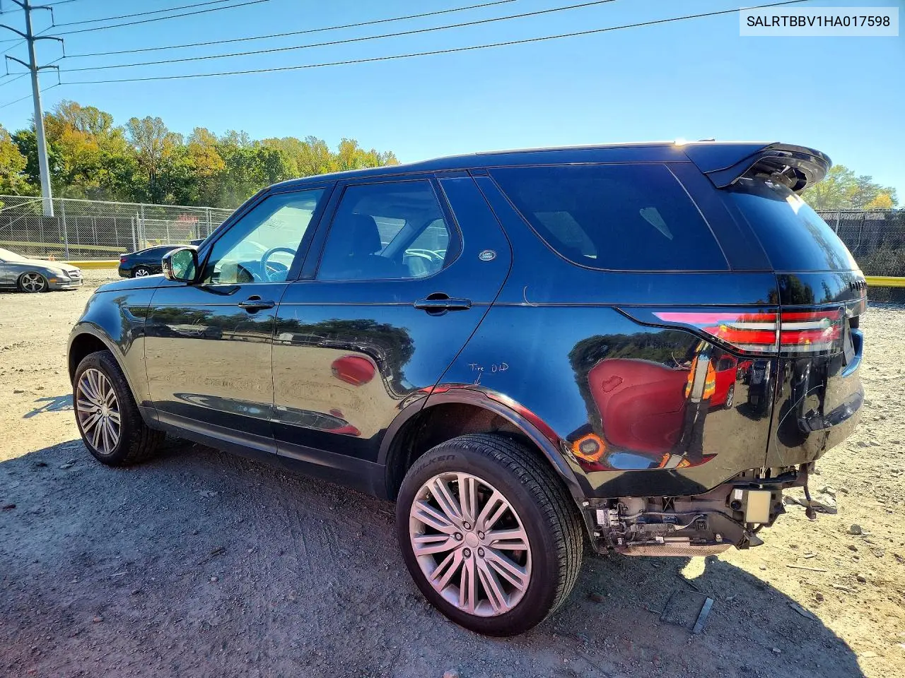 2017 LAND ROVER DISCOVERY VIN SALRTBBV1HA017598 — фото 2
