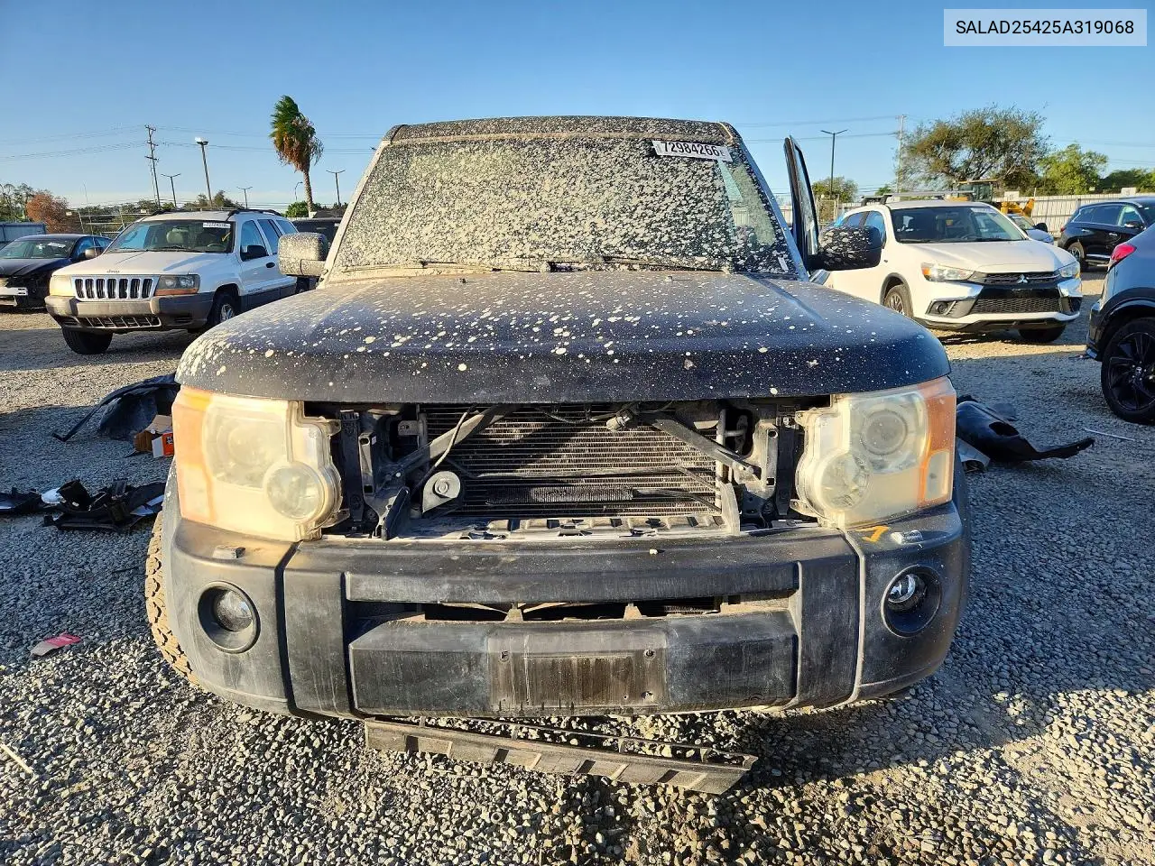 2005 LAND ROVER LR3 VIN SALAD25425A319068 — фото 5