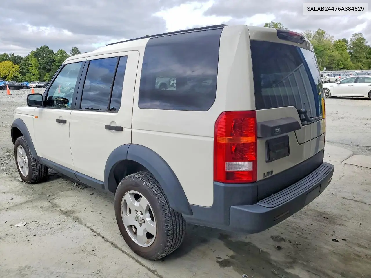 2006 LAND ROVER LR3 VIN SALAB24476A384829 — фото 2