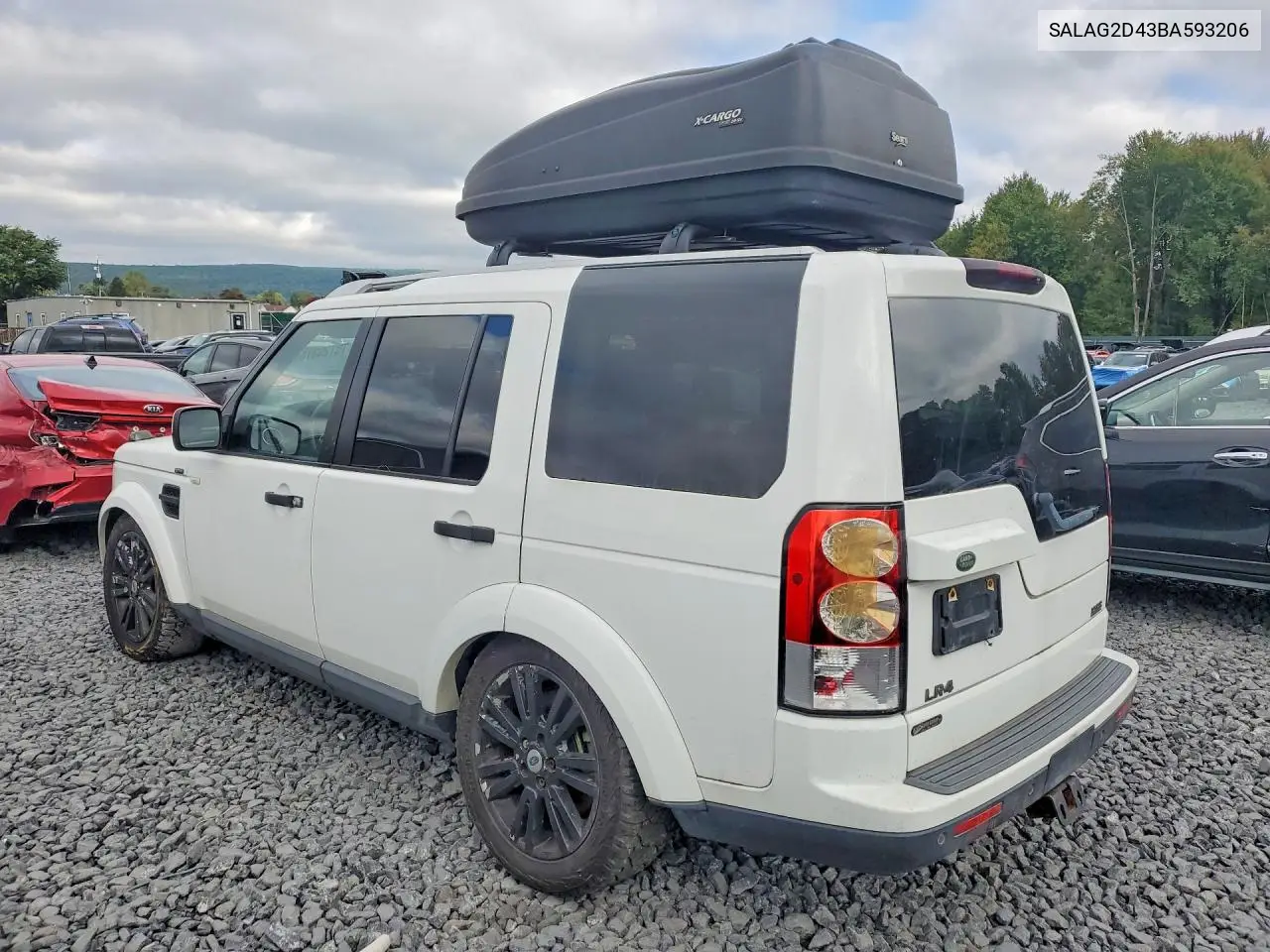 2011 LAND ROVER LR4 VIN SALAG2D43BA593206 — фото 2