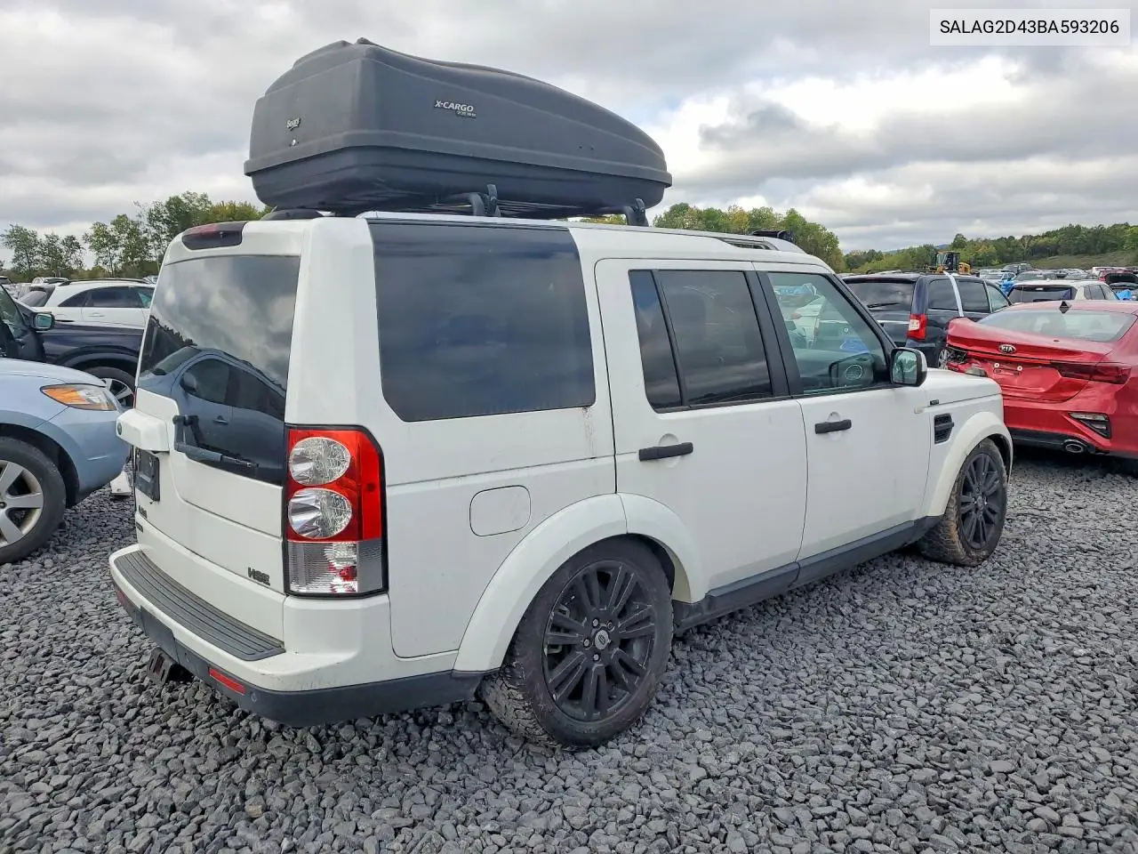 2011 LAND ROVER LR4 VIN SALAG2D43BA593206 — фото 3