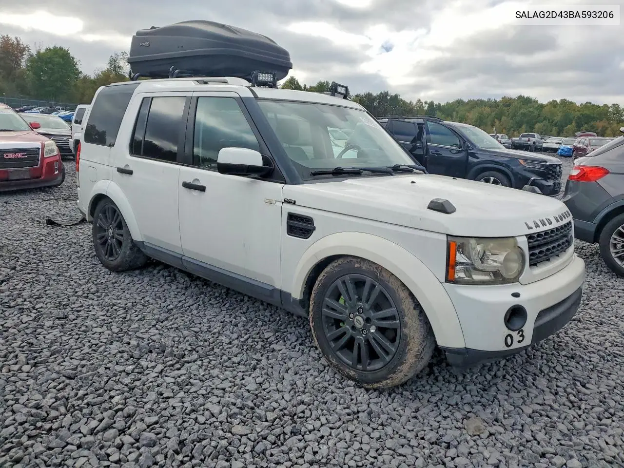 2011 LAND ROVER LR4 VIN SALAG2D43BA593206 — фото 4