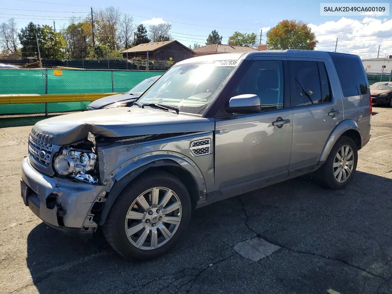 LAND ROVER LR4 2012, VIN SALAK2D49CA600109