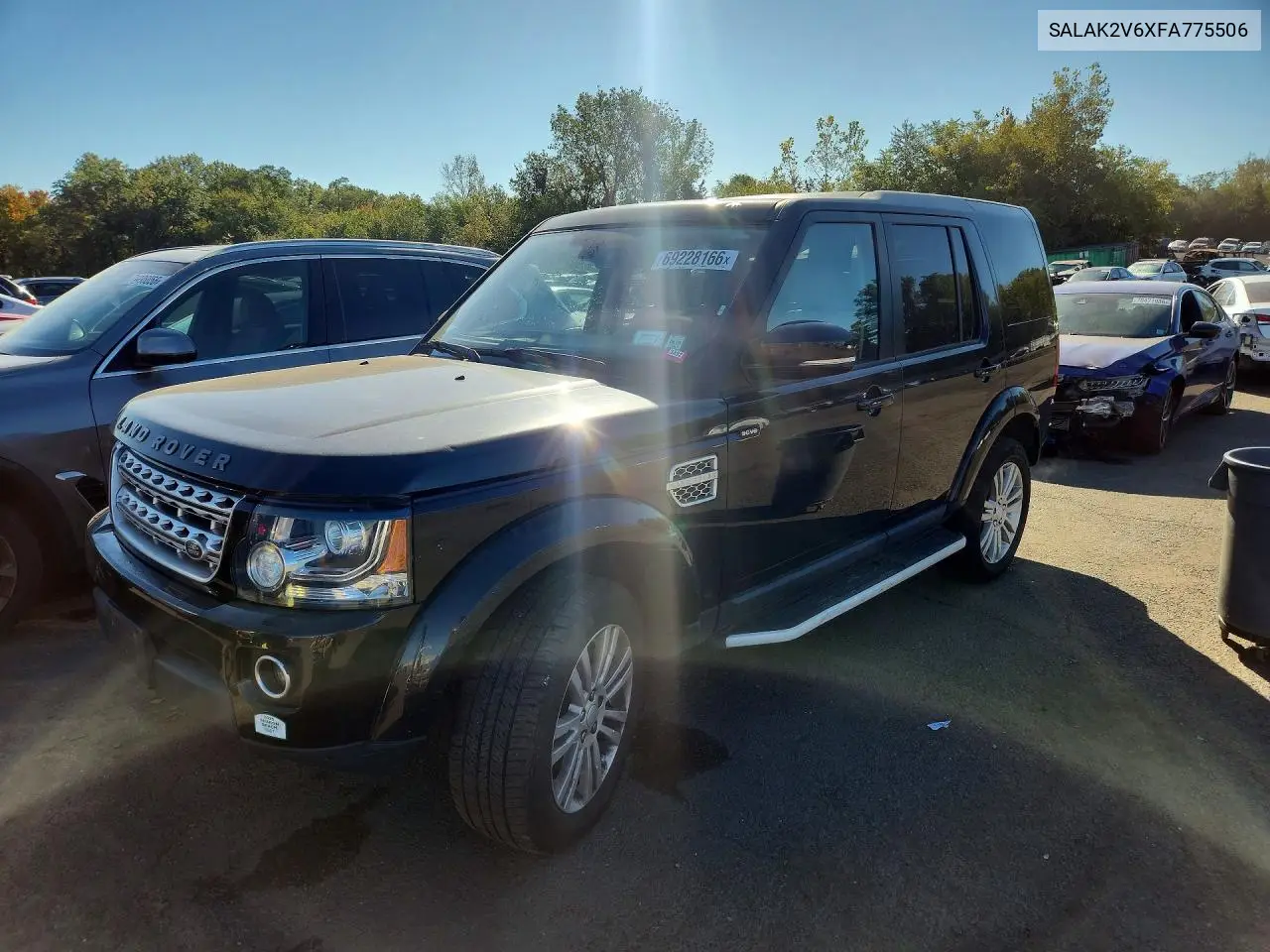 LAND ROVER LR4 2015, VIN SALAK2V6XFA775506