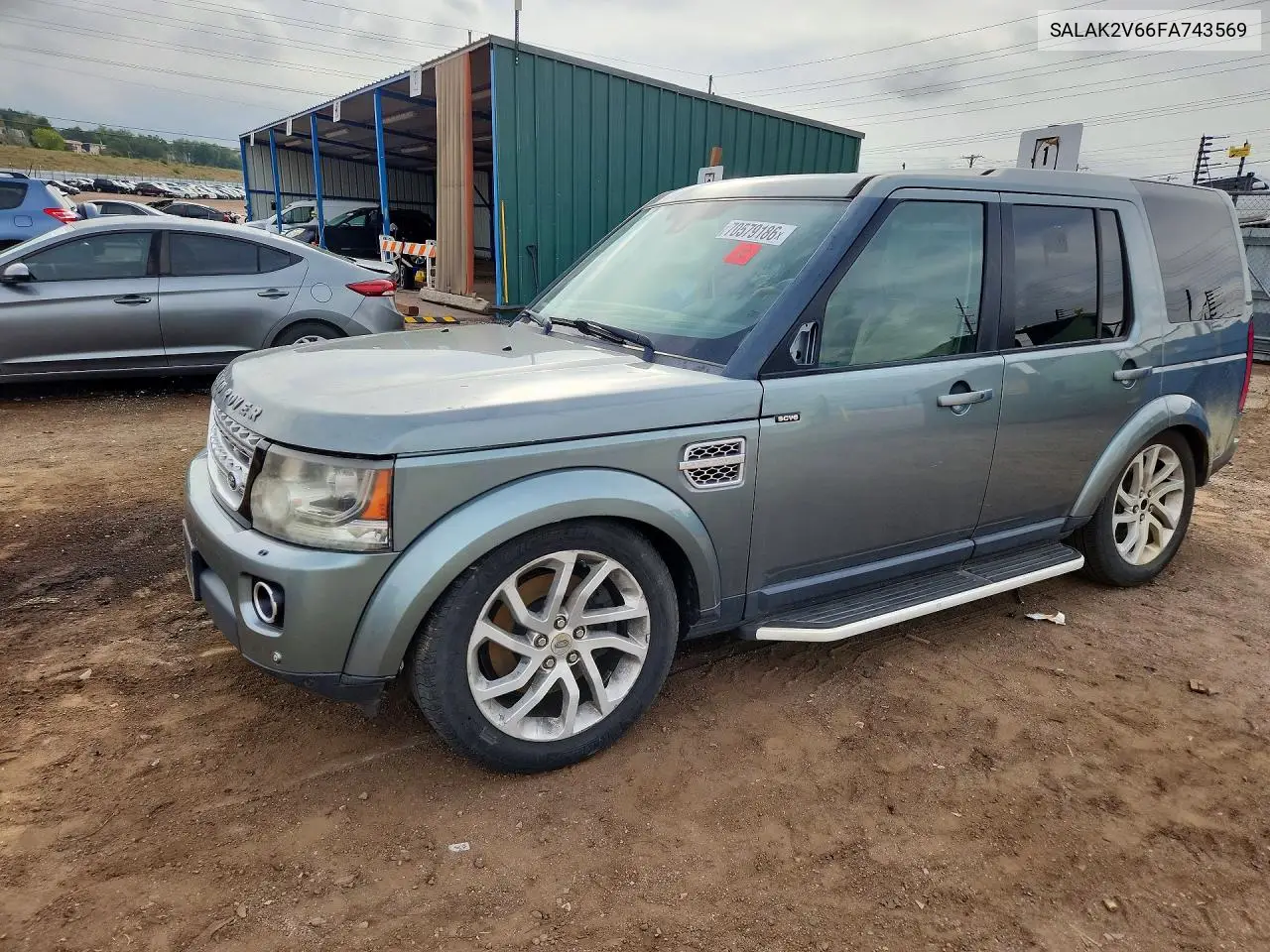 LAND ROVER LR4 2015, VIN SALAK2V66FA743569