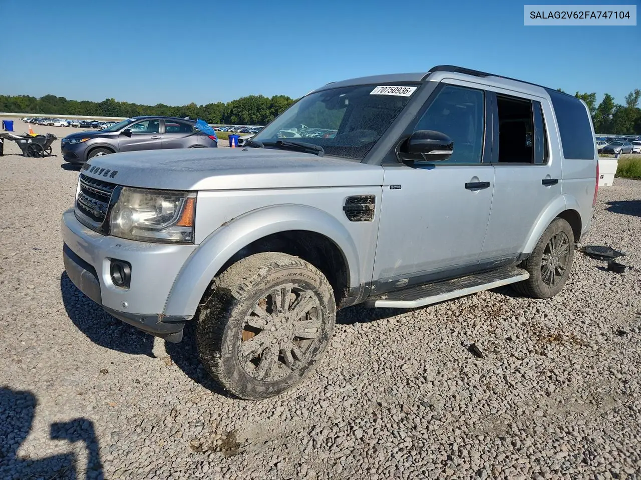 LAND ROVER LR4 2015, VIN SALAG2V62FA747104