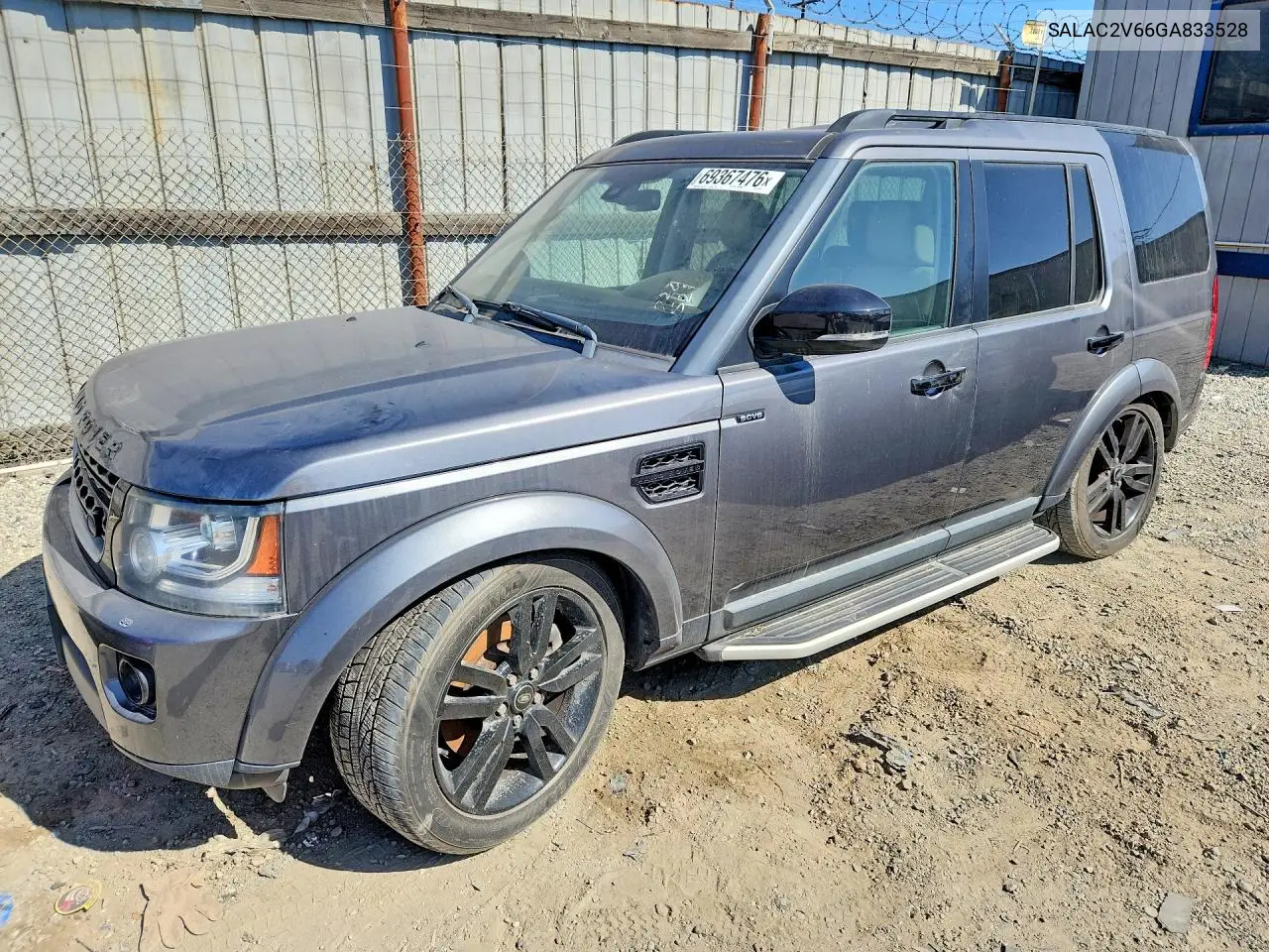 LAND ROVER LR4 2016, VIN SALAC2V66GA833528