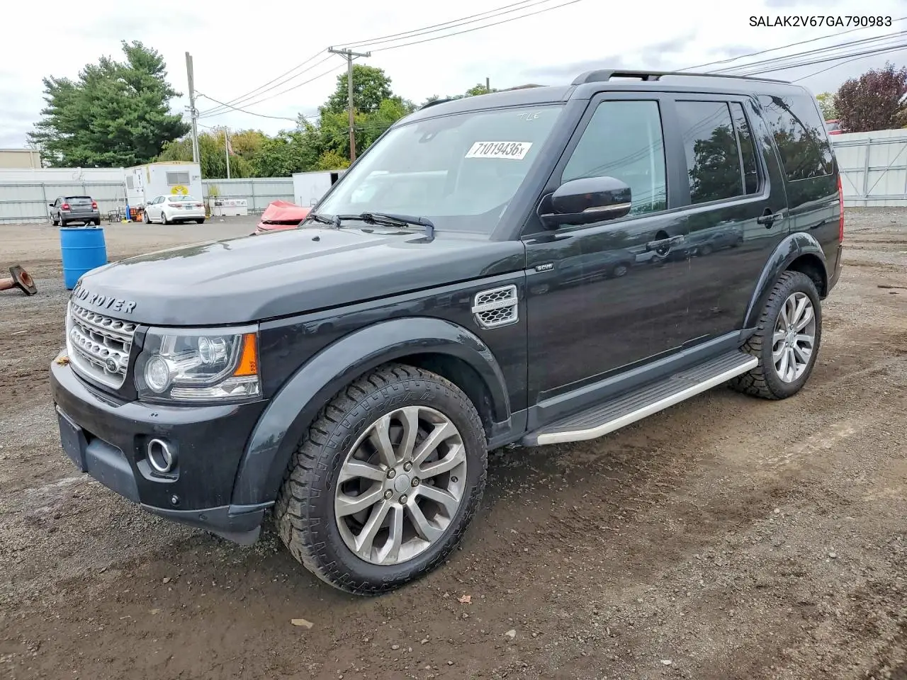 LAND ROVER LR4 2016, VIN SALAK2V67GA790983