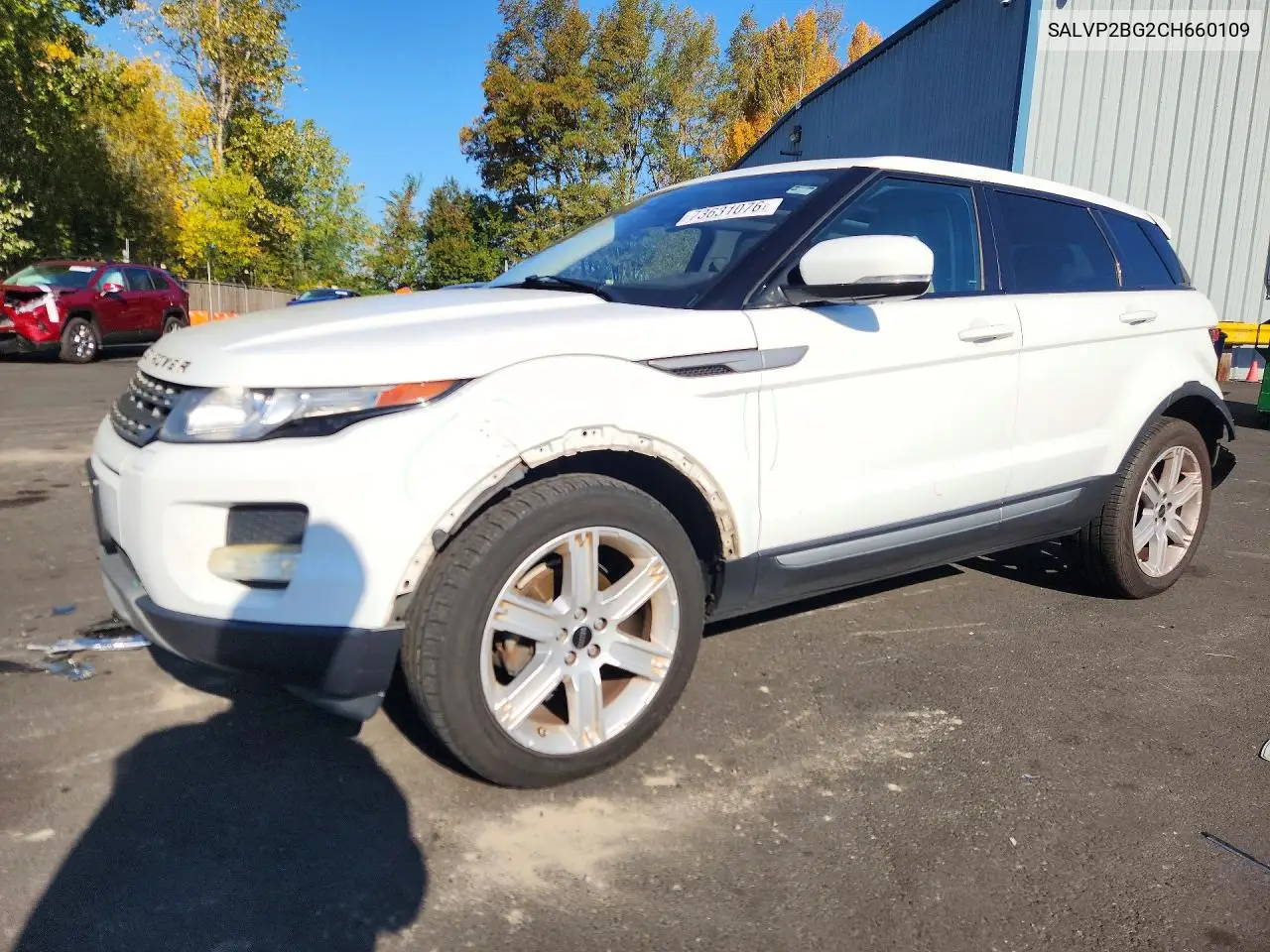 LAND ROVER RANGE ROVER EVOQUE 2012, VIN SALVP2BG2CH660109