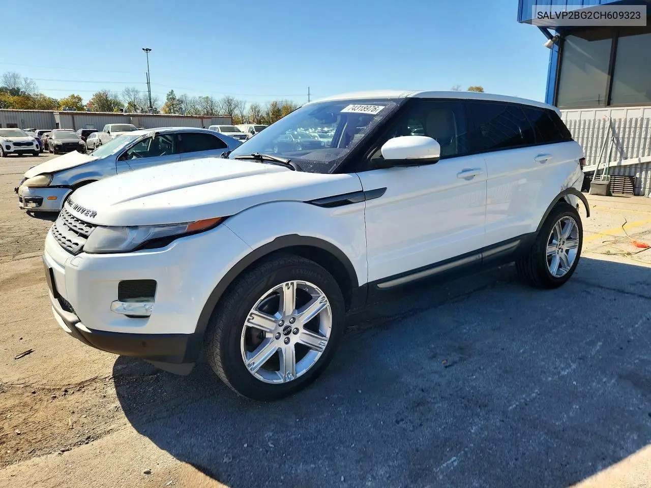 LAND ROVER RANGE ROVER EVOQUE 2012, VIN SALVP2BG2CH609323