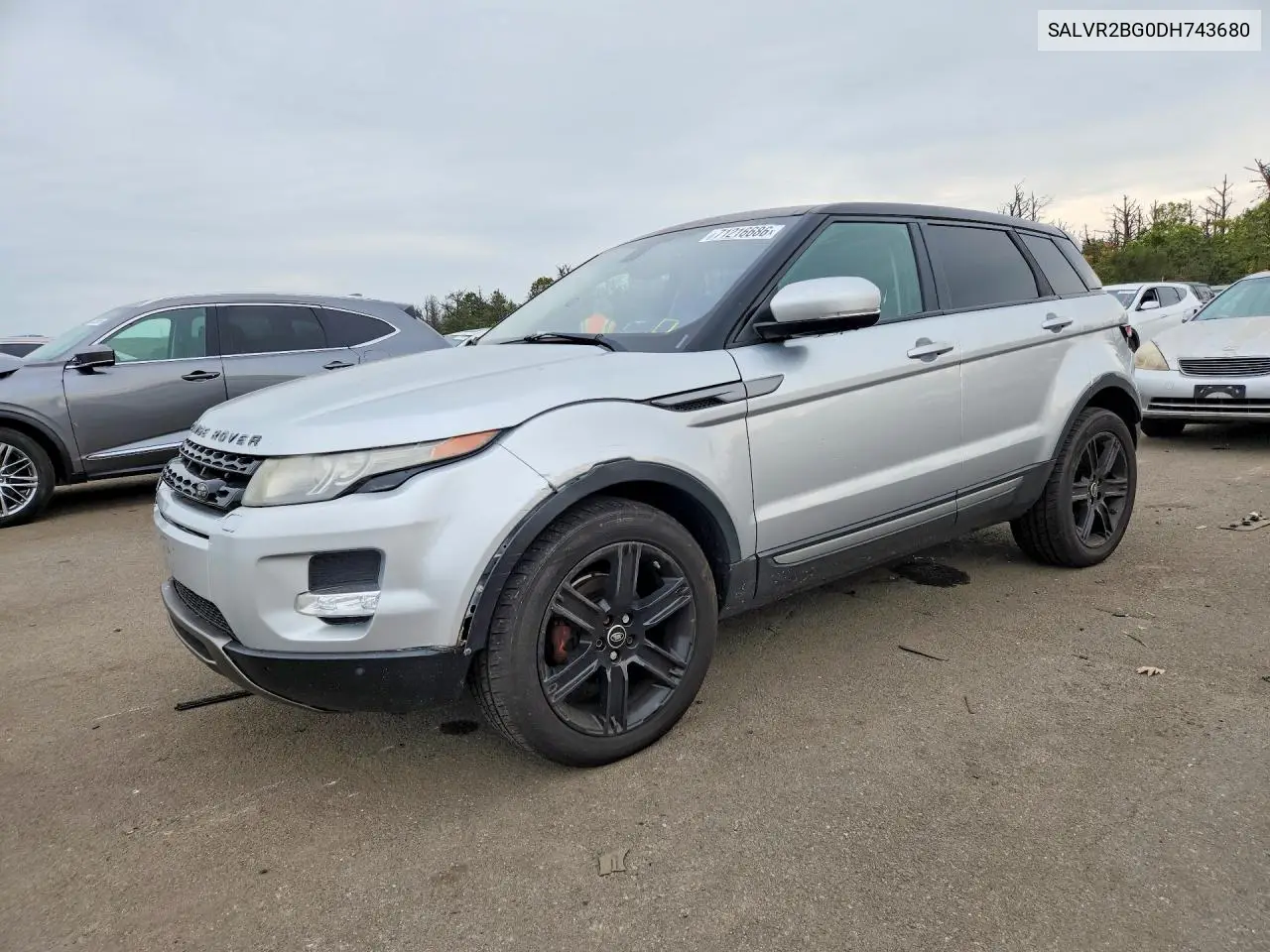 LAND ROVER RANGE ROVER EVOQUE 2013, VIN SALVR2BG0DH743680
