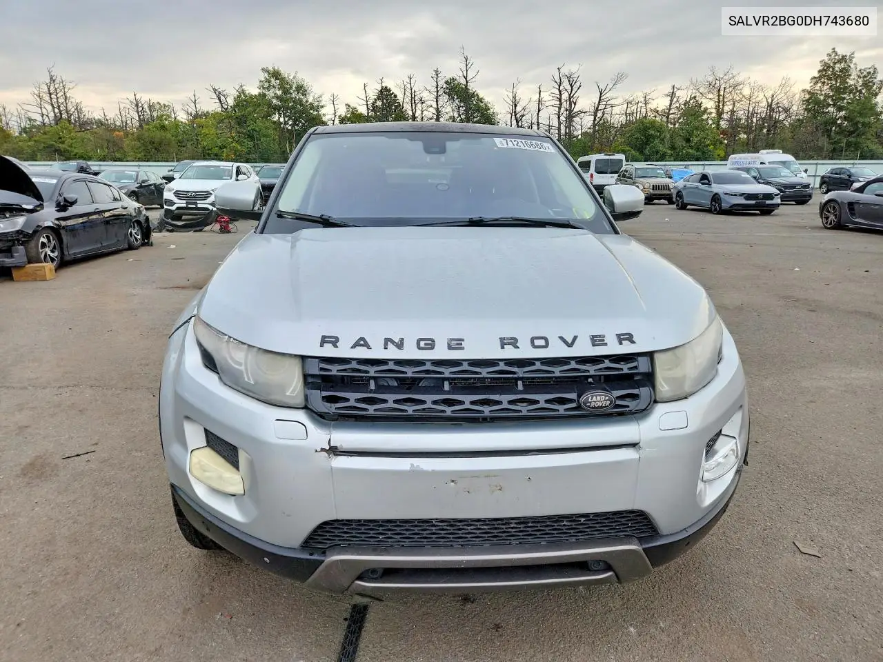 2013 LAND ROVER RANGE ROVER EVOQUE VIN SALVR2BG0DH743680 — фото 5