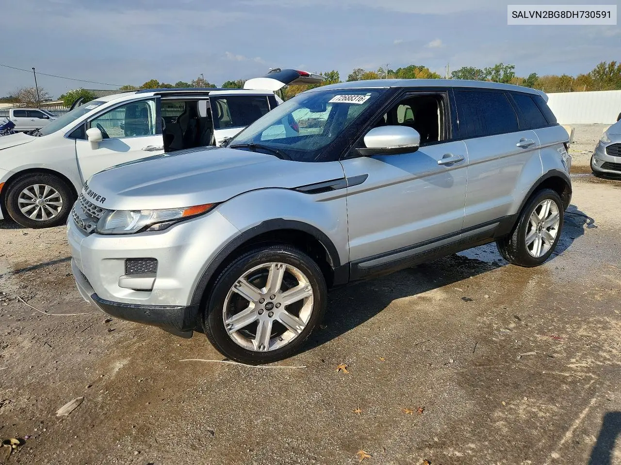 LAND ROVER RANGE ROVER EVOQUE 2013, VIN SALVN2BG8DH730591