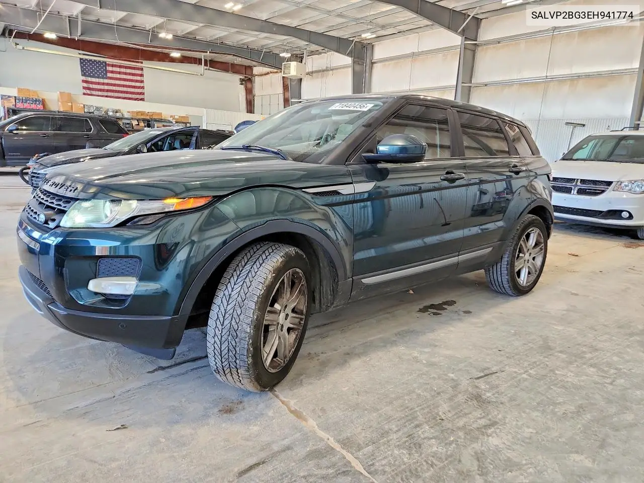 LAND ROVER RANGE ROVER EVOQUE 2014, VIN SALVP2BG3EH941774