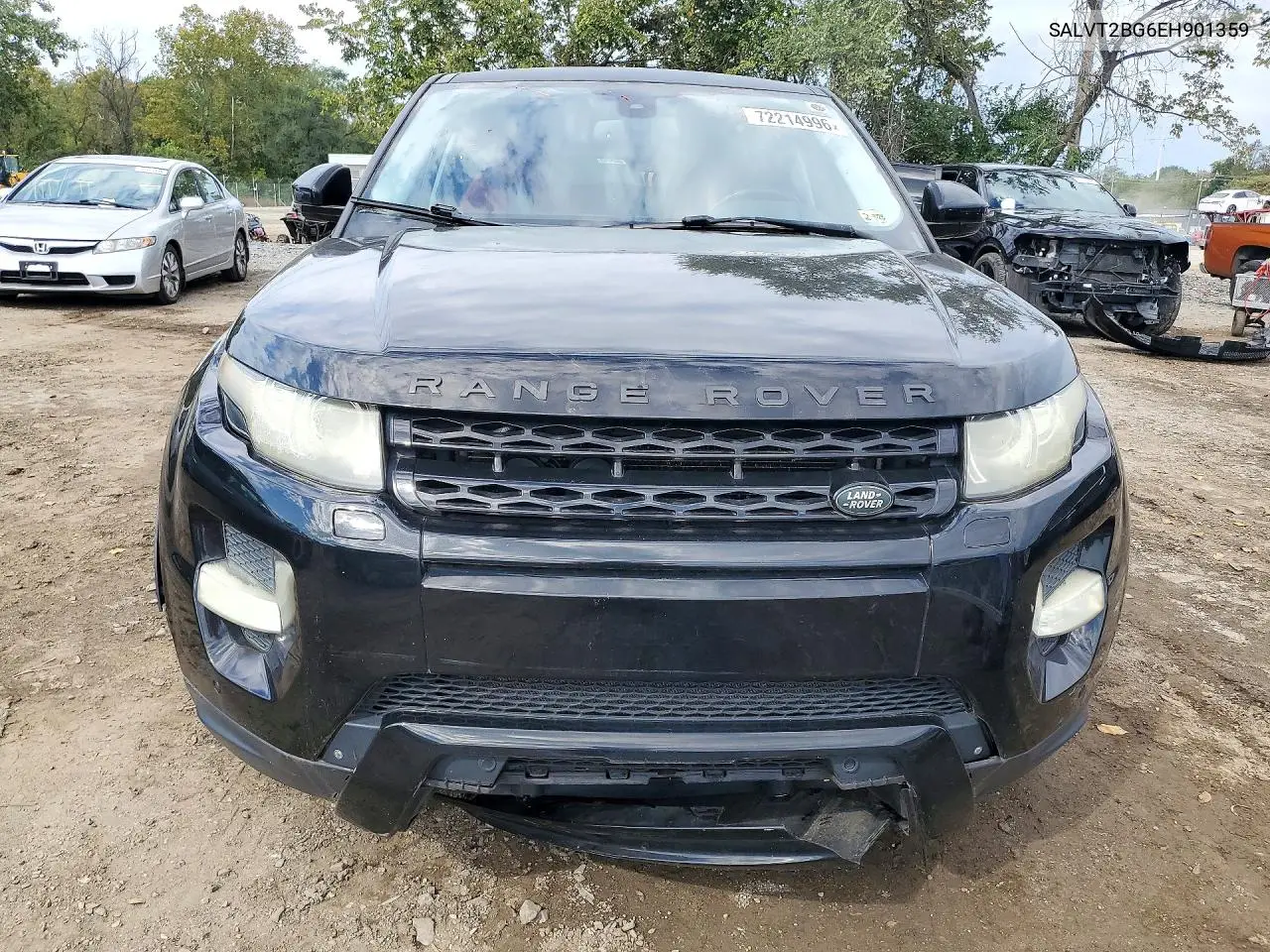 2014 LAND ROVER RANGE ROVER EVOQUE VIN SALVT2BG6EH901359 — фото 5