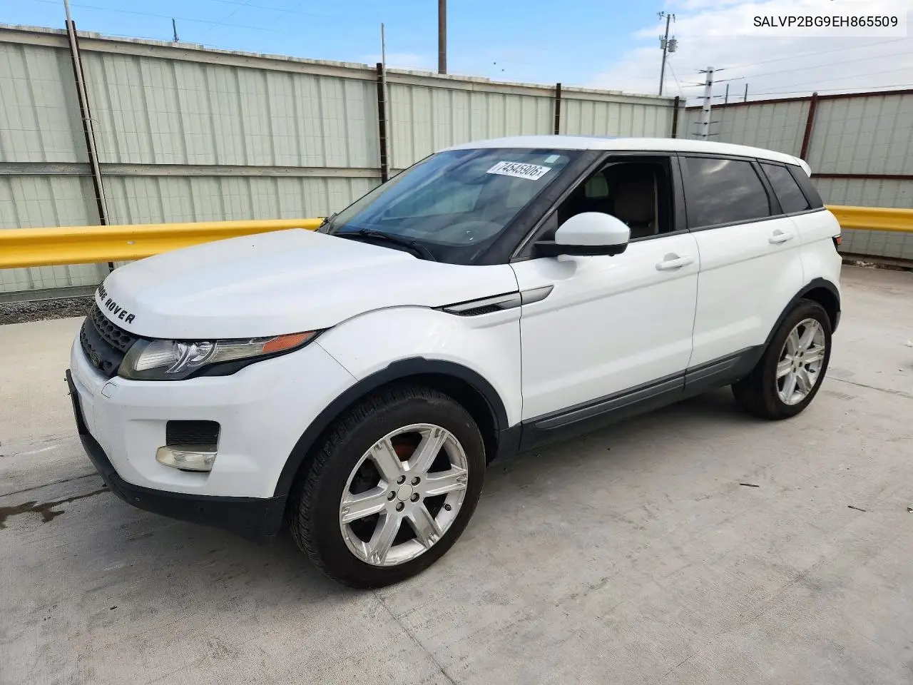 LAND ROVER RANGE ROVER EVOQUE 2014, VIN SALVP2BG9EH865509