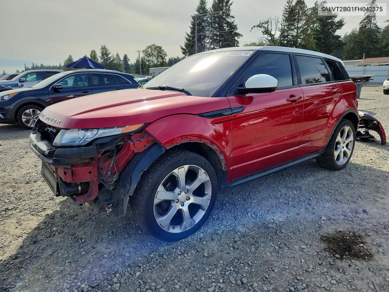 LAND ROVER RANGE ROVER EVOQUE 2015, VIN SALVT2BG1FH042375