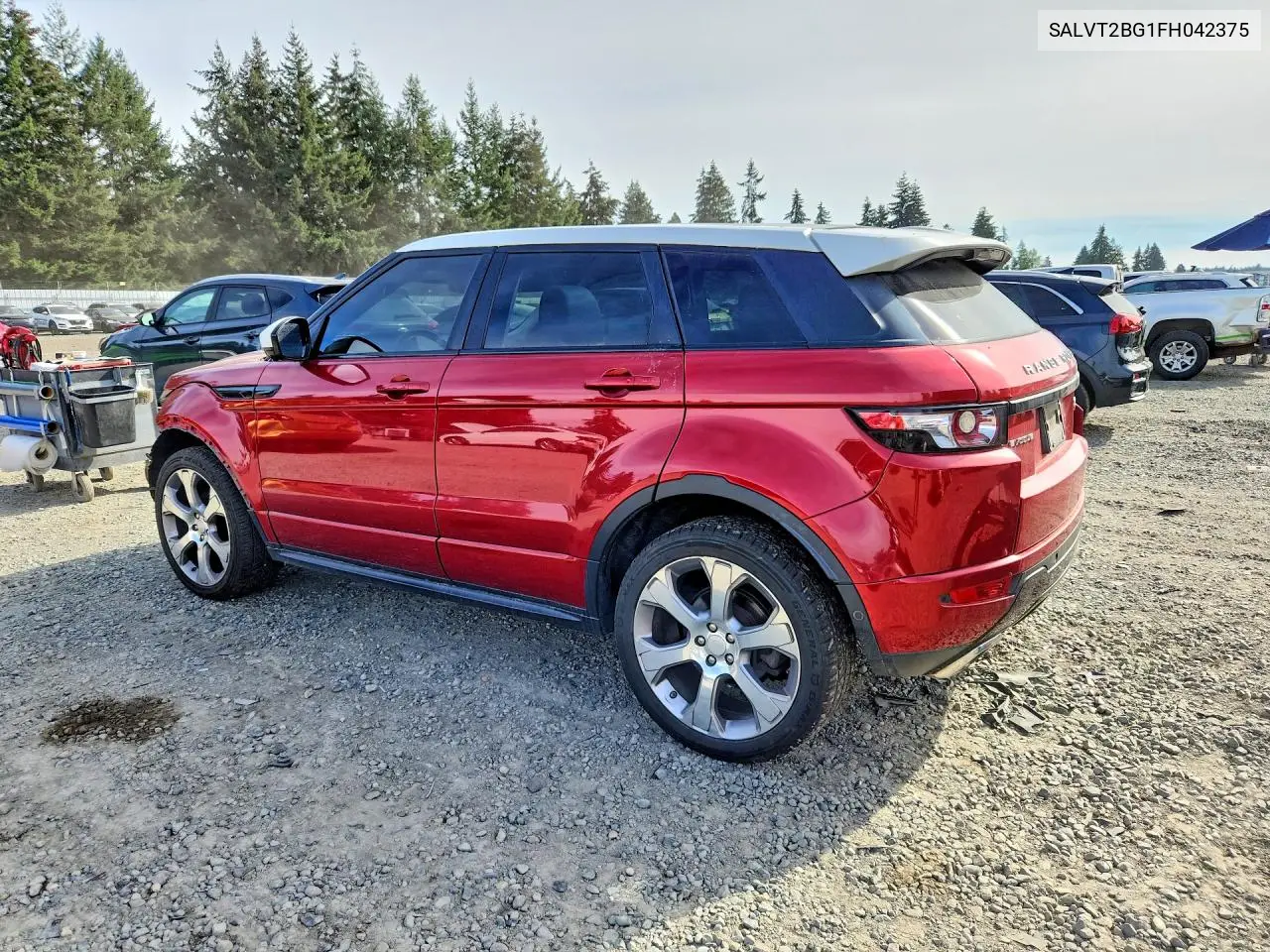 2015 LAND ROVER RANGE ROVER EVOQUE VIN SALVT2BG1FH042375 — фото 2