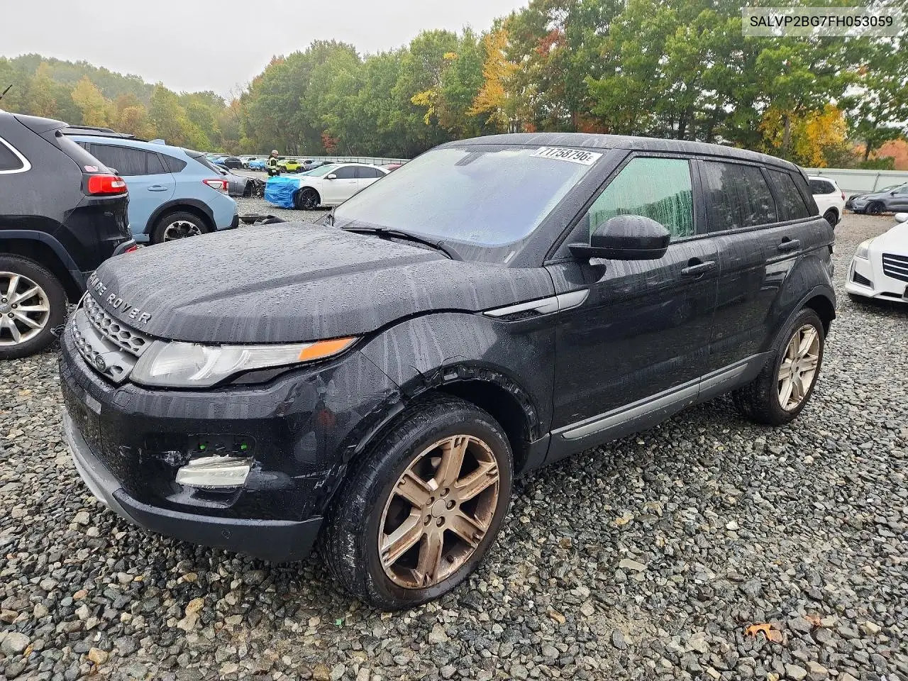 LAND ROVER RANGE ROVER EVOQUE 2015, VIN SALVP2BG7FH053059