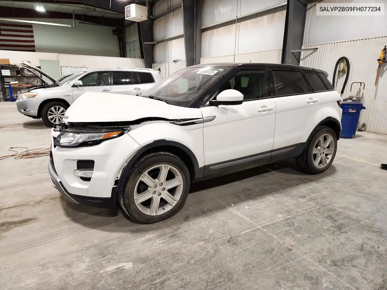 LAND ROVER RANGE ROVER EVOQUE 2015, VIN SALVP2BG9FH077234
