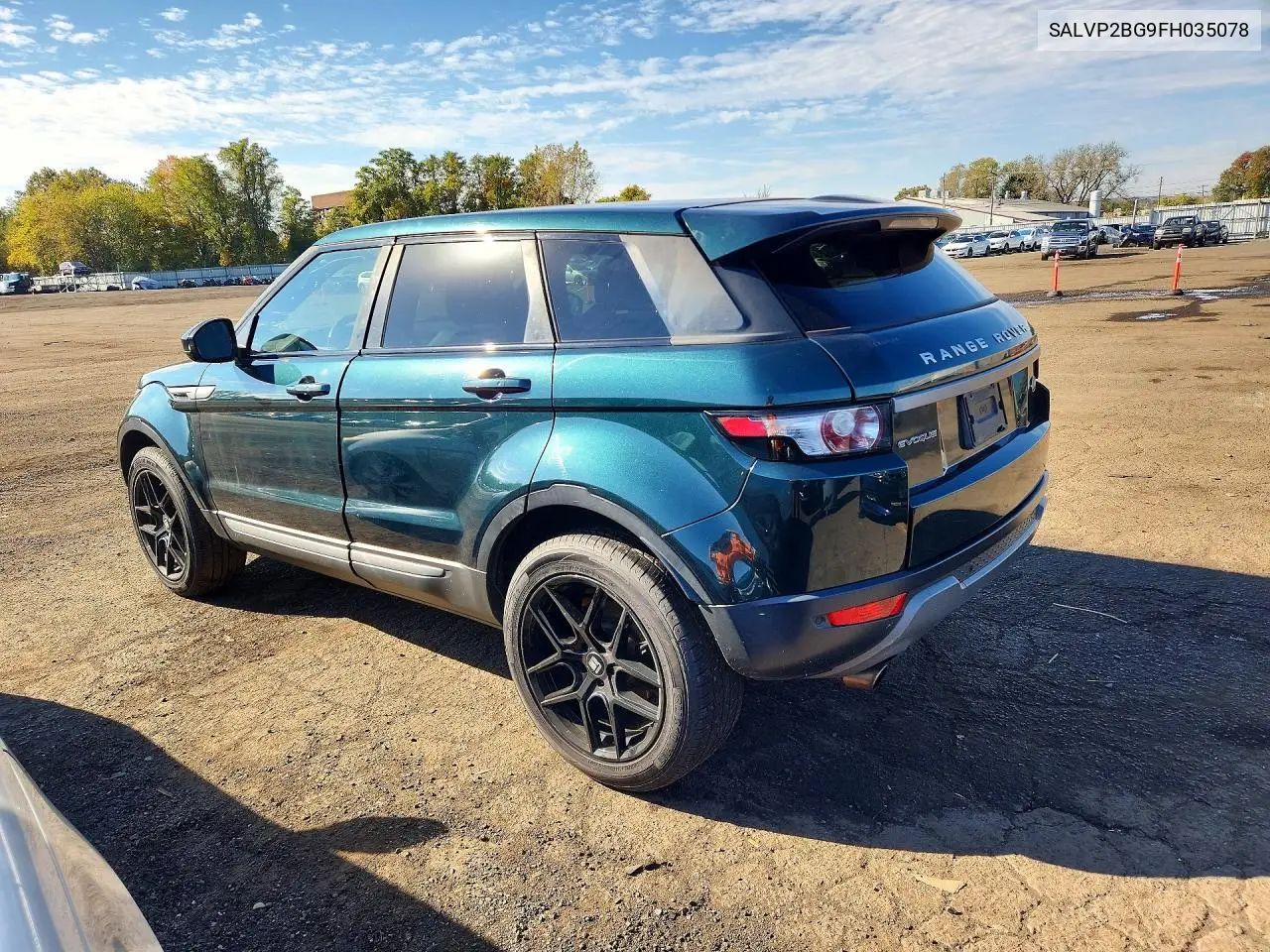 2015 LAND ROVER RANGE ROVER EVOQUE VIN SALVP2BG9FH035078 — фото 2