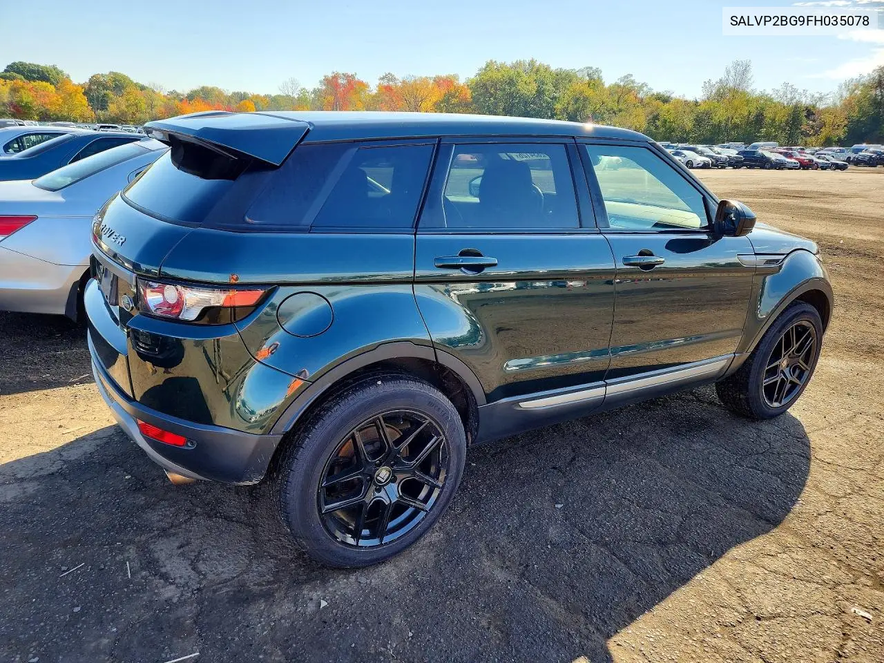 2015 LAND ROVER RANGE ROVER EVOQUE VIN SALVP2BG9FH035078 — фото 3