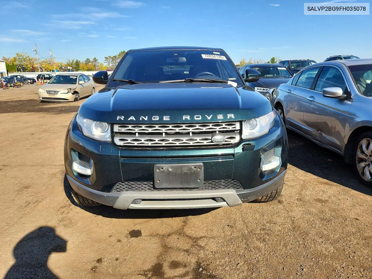 2015 LAND ROVER RANGE ROVER EVOQUE VIN SALVP2BG9FH035078 — фото 5