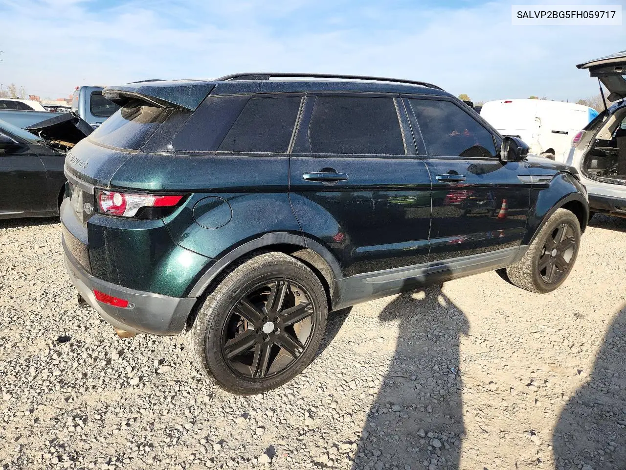 LAND ROVER RANGE ROVER EVOQUE 2015, VIN SALVP2BG5FH059717