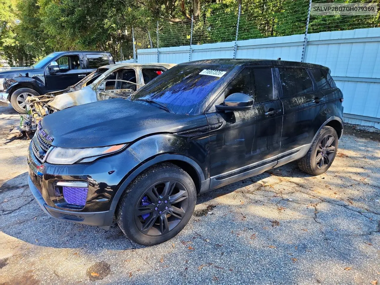 LAND ROVER RANGE ROVER EVOQUE 2016, VIN SALVP2BG7GH079369