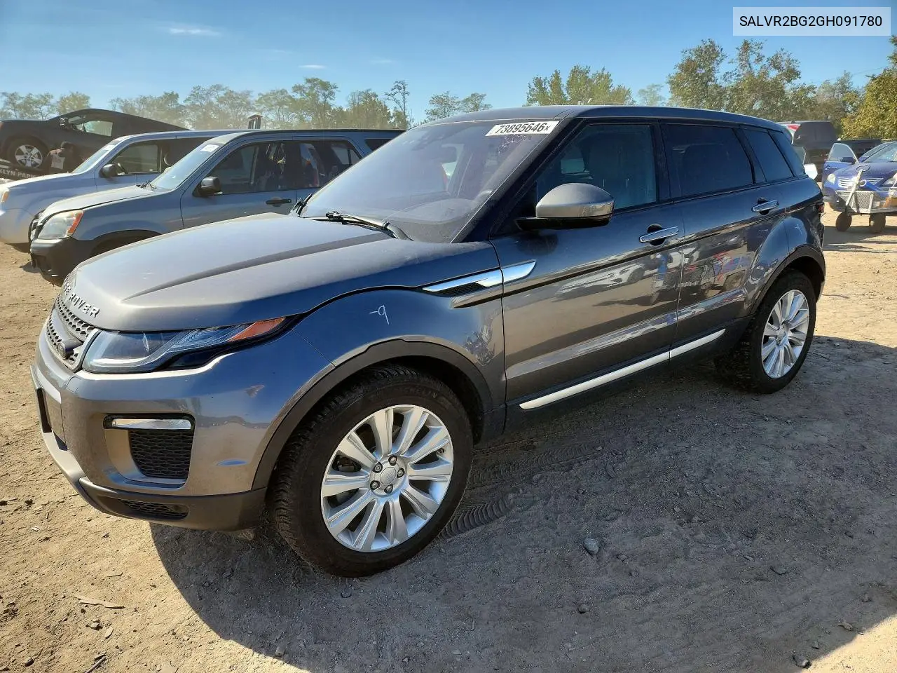 LAND ROVER RANGE ROVER EVOQUE 2016, VIN SALVR2BG2GH091780