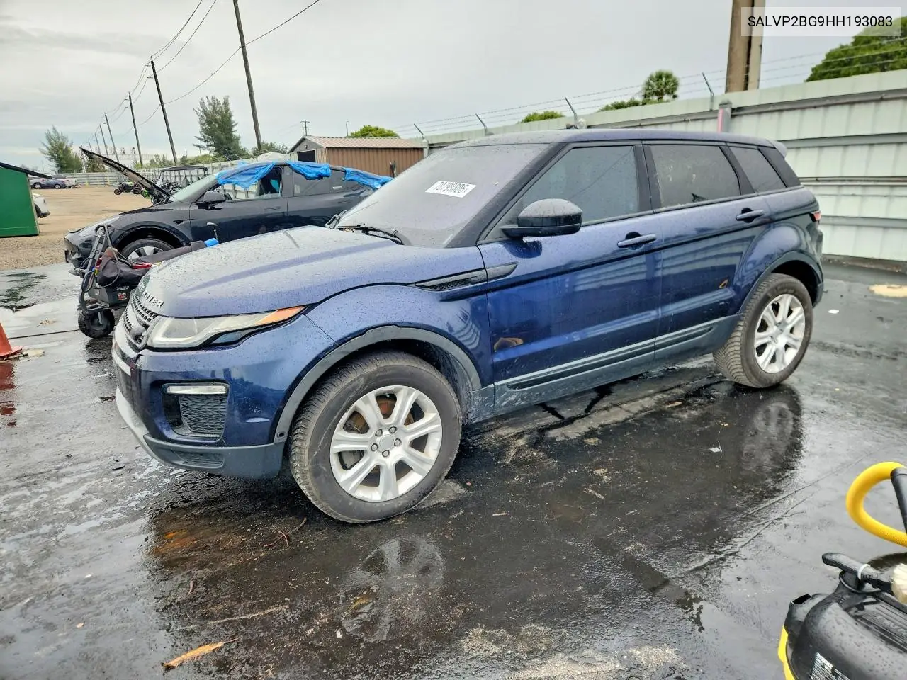 LAND ROVER RANGE ROVER EVOQUE 2017, VIN SALVP2BG9HH193083