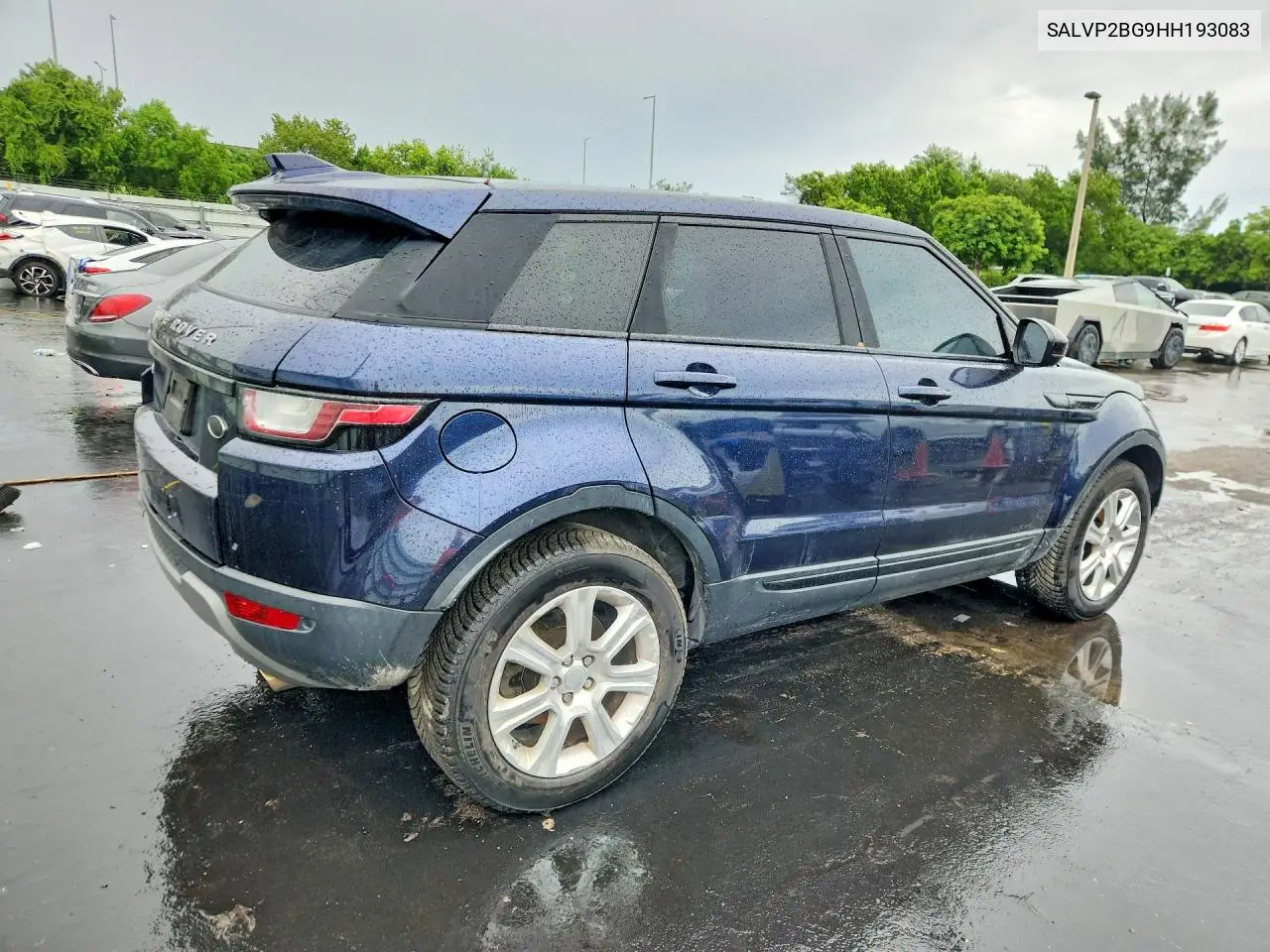 2017 LAND ROVER RANGE ROVER EVOQUE VIN SALVP2BG9HH193083 — фото 3