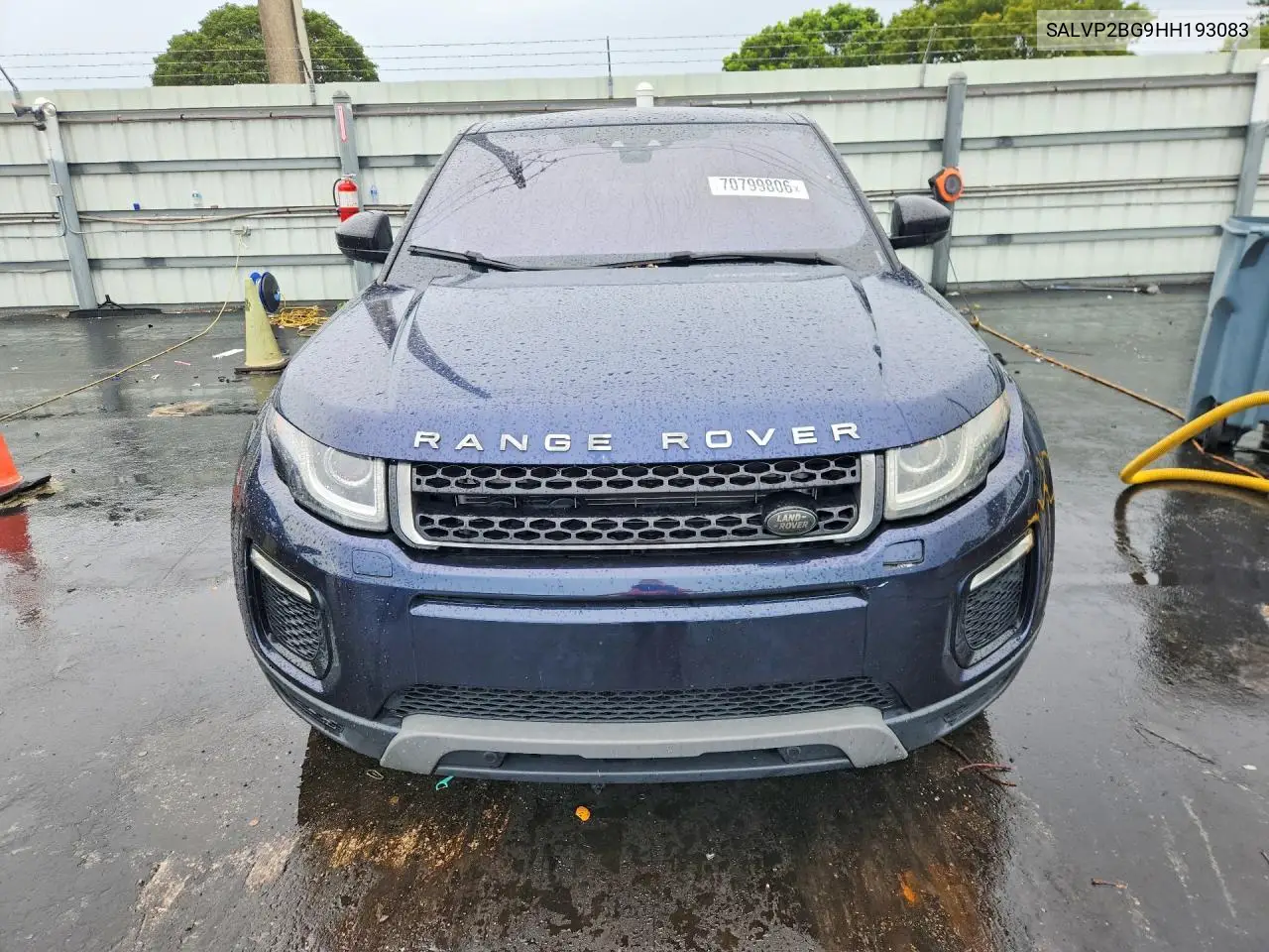 2017 LAND ROVER RANGE ROVER EVOQUE VIN SALVP2BG9HH193083 — фото 5