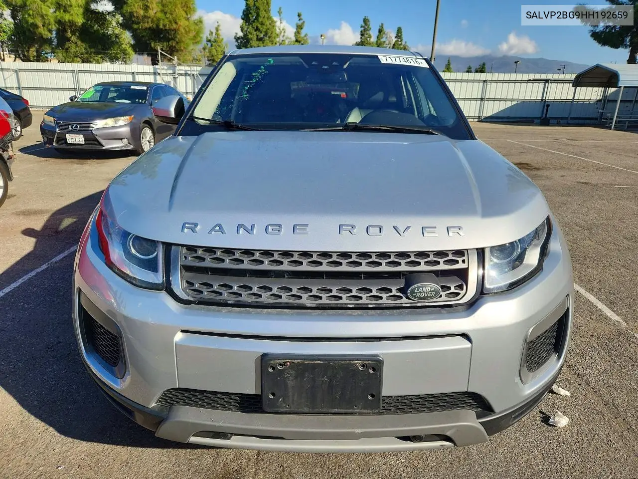 2017 LAND ROVER RANGE ROVER EVOQUE VIN SALVP2BG9HH192659 — фото 5
